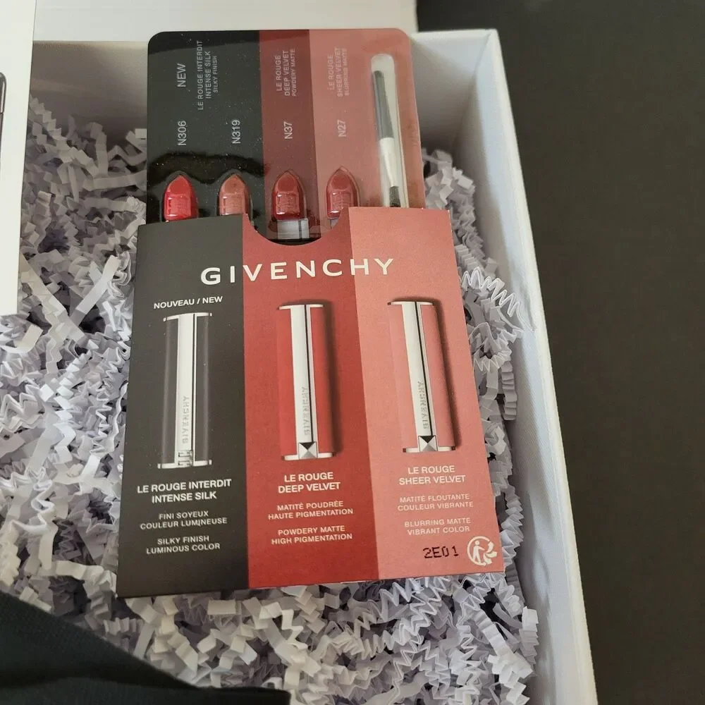 Givenchy Luxury Gift Box PR Packaging w/ Samples Ribbon Empty Designer...